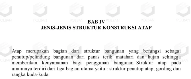 Gambar 4.1. Atap Pelana            
