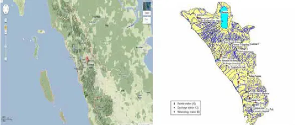 Gambar 1. Topografi Sumatera Barat dan WS Akuaman