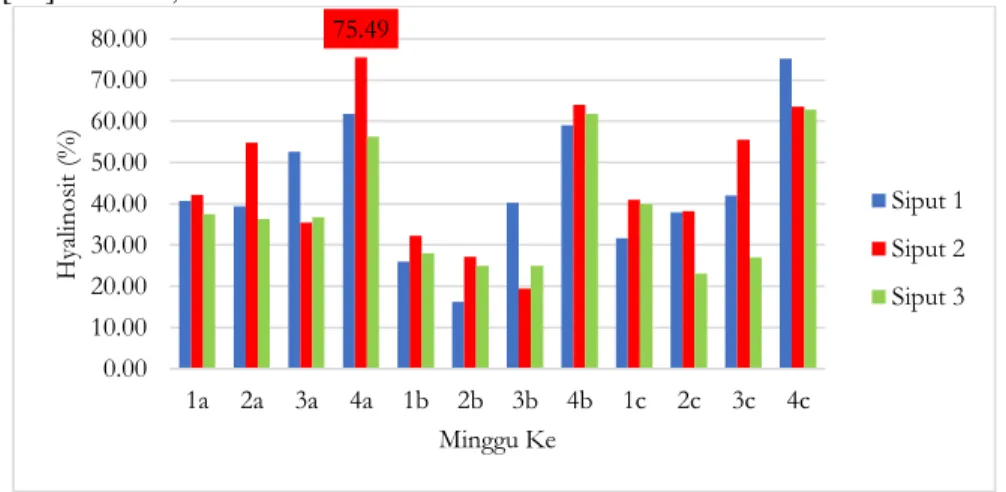 Gambar 4. Grafik Hasil Hyalinosit 