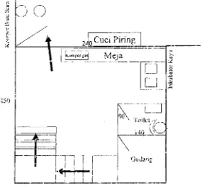 Gambar 3 Denah dapur terpus 3t 