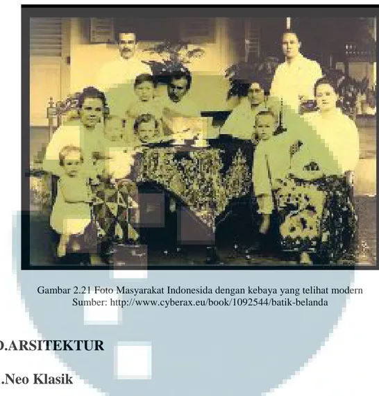 Gambar 2.21 Foto Masyarakat Indonesida dengan kebaya yang telihat modern Sumber: http://www.cyberax.eu/book/1092544/batik-belanda