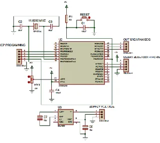 Gambar 19. Rangkaian Sistem  Minimum ATMega 328P 