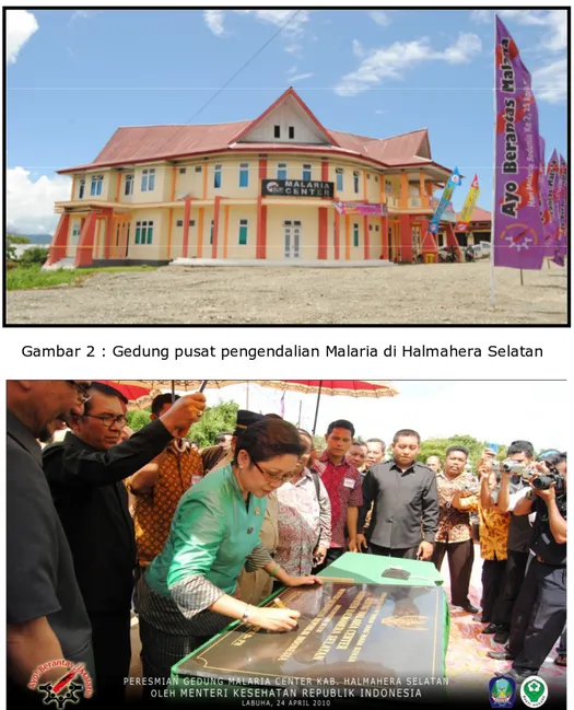 Gambar  1  :  Struktur  organisasi  Pusat  Pengendalian  Malaria  di  Kabupaten Halmahera Selatan