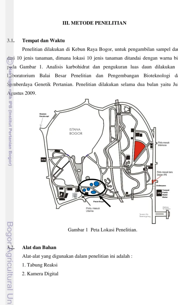 Gambar 1  Peta Lokasi Penelitian. 