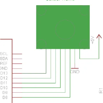 Gambar 3.3 Rangkaian sensor warna 