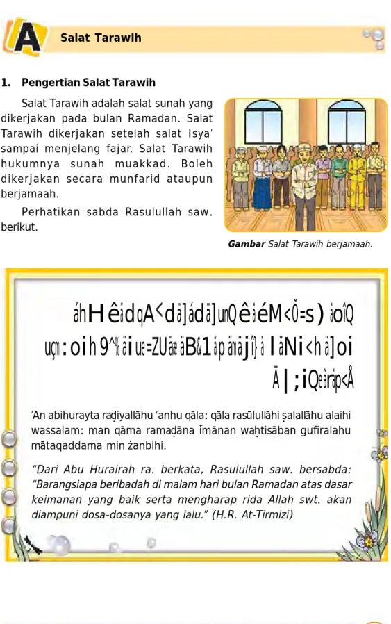 Gambar Salat Tarawih berjamaah.