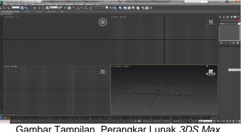 Gambar Tampilan Perangkar Lunak 3DS Max F. Markerless