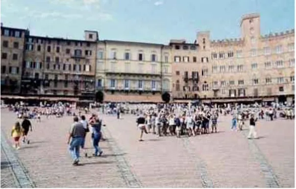 Gambar 1 Piazza del Campo di Sienna, Sebuah Ruang Publik  Sumber: http://www.rudyct.com/PPS702-ipb/12167 / budiyono.pdf    