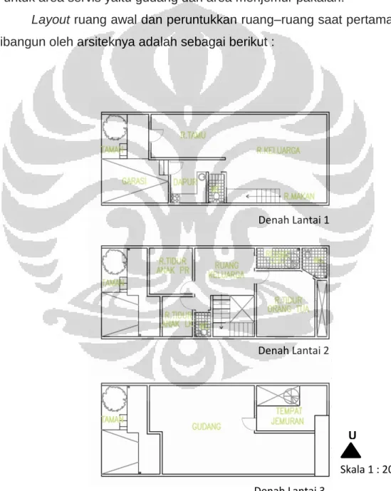 Gambar 3.1 :  Denah Rumah 