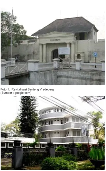 Foto 2.  Adaptasi arsitektural Gedung De Drie Kleur untuk Bank BTPN  Bandung (Sumber : google.com)