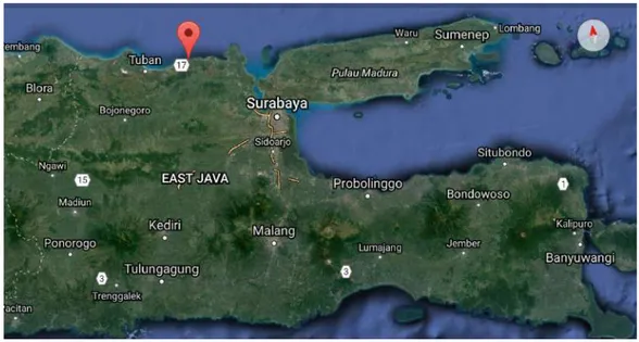 Gambar IV-1 Peta Kabupaten Lamongan di Jawa Timur 