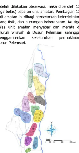 Gambar  2.  Peta  Sebaran  Unit  Amatan.  Sumber  :  Penulis (2010) 