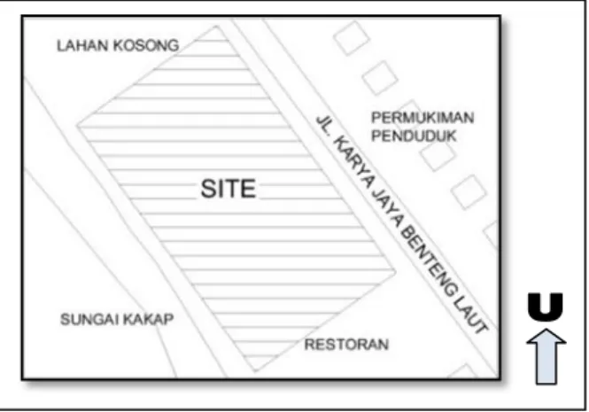 Gambar 3: Peta Lokasi Perancangan Resort di Kecamatan Sungai Kakap Kabupaten Kubu Raya 