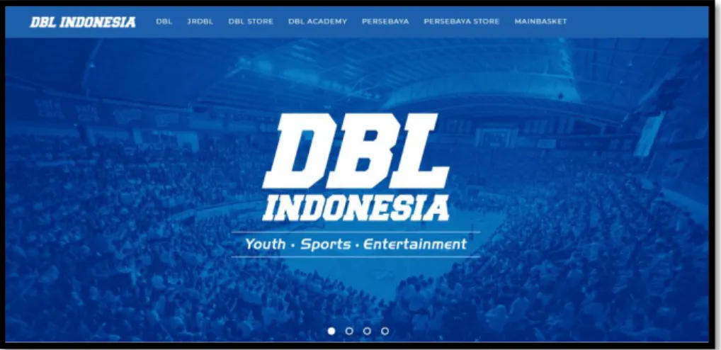 Gambar 2.2  Website Resmi DBL Indonesia. 
