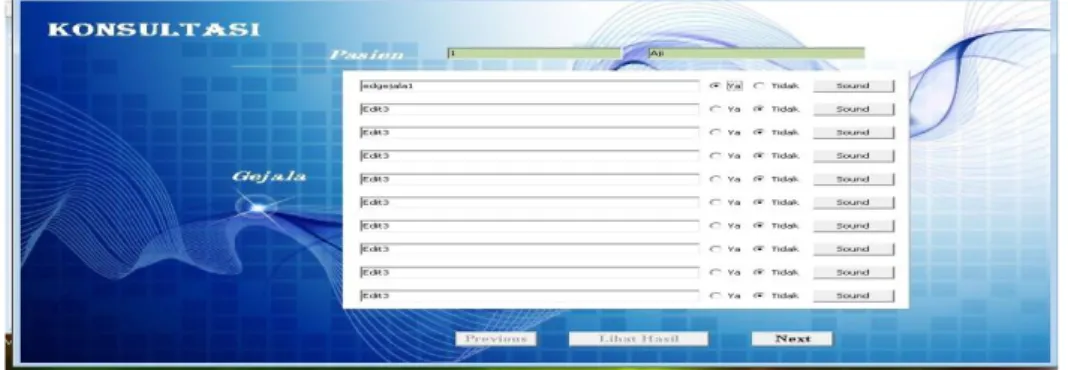 Gambar 12. Tampilan Layar Form Konsultasi  PENUTUP 