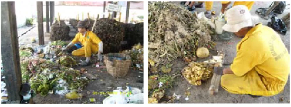 Gambar 2. Pencacahan Gambar 1. Pemilahan sampah