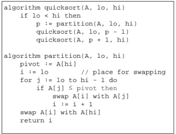 Gambar 2.11Pseudocode Algoritma Quicksort (Bentley, 1999)  2.8 Penelitian Terdahulu 