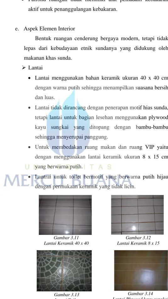 Gambar 3.11  Lantai Keramik 40 x 40 