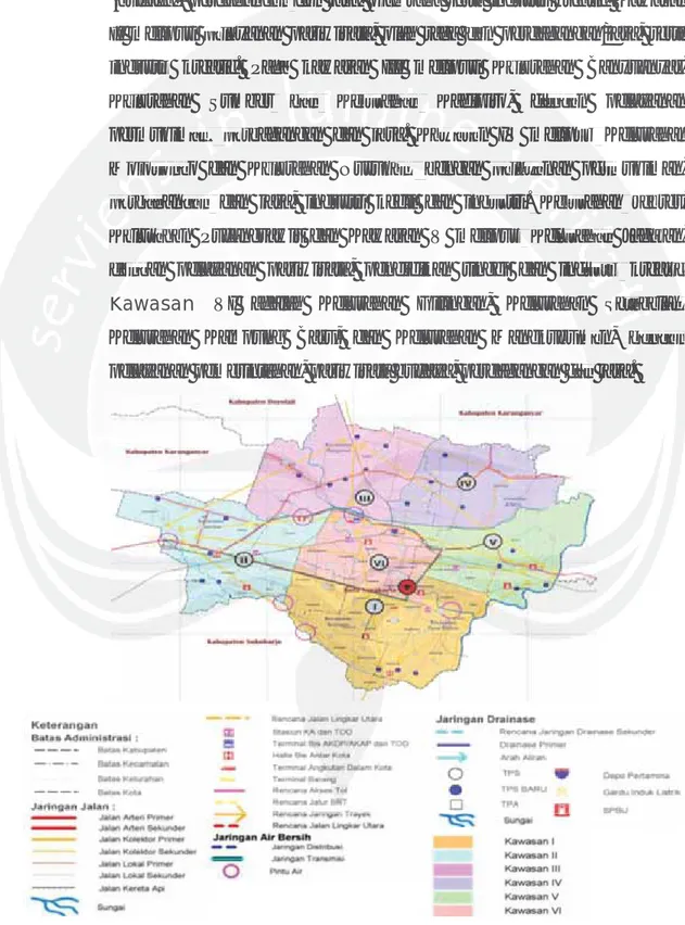 Gambar 3.3.Peta Rencana Struktur Ruang Kota Surakarta Sumber : RTRW Kota Surakarta 2011-2031, 2011