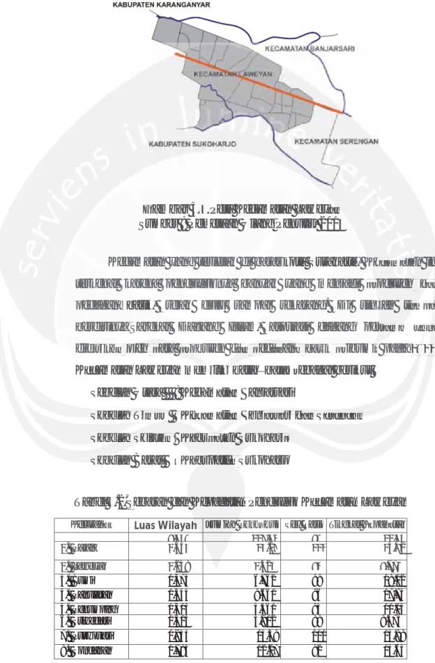 Gambar 3.4.Peta Kecamatan Laweyan Sumber : Pemetaan Ulang Penulis, 2015
