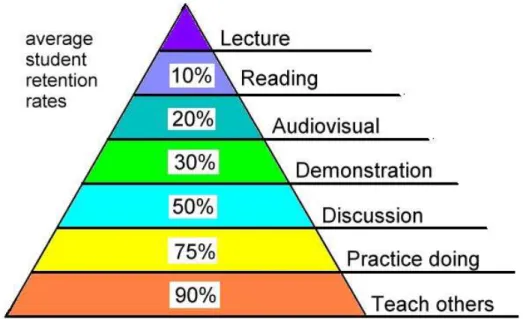 Gambar 1. Piramida Pembelajaran 