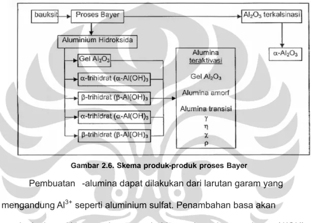 Gambar 2.6. Skema produk-produk proses Bayer 