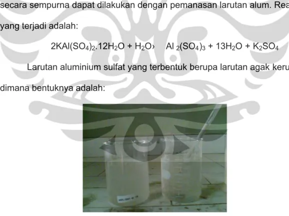 Gambar 4.1. Larutan aluminium sulfat 