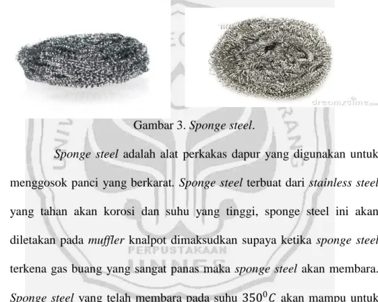 Gambar 3. Sponge steel. 