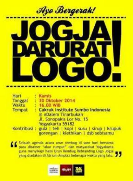 Gambar 4 Poster Jogja Darurat Logo 