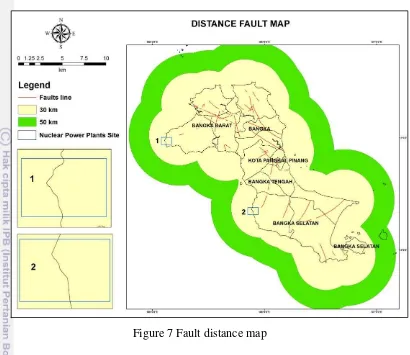 Figure 7 Fault distance map 