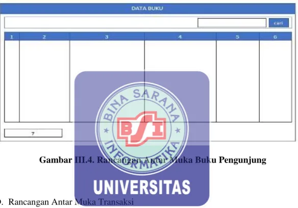 Gambar III.4. Rancangan Antar Muka Buku Pengunjung 