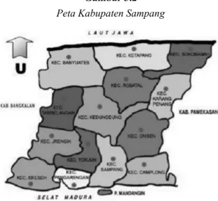 Gambar 3.2  Peta Kabupaten Sampang