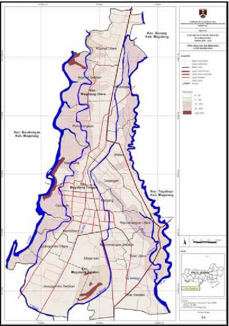 Gambar 2.2. Peta Topografi Kota Magelang