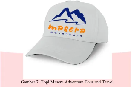 Gambar 7. Topi Masera Adventure Tour and Travel 