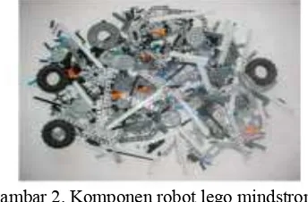 Gambar 2. Komponen robot lego mindstroms  