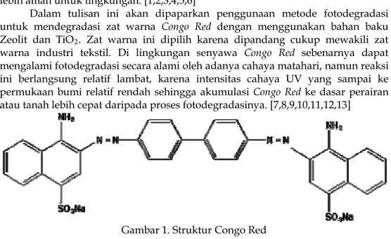 Gambar 1. Struktur Congo Red 
