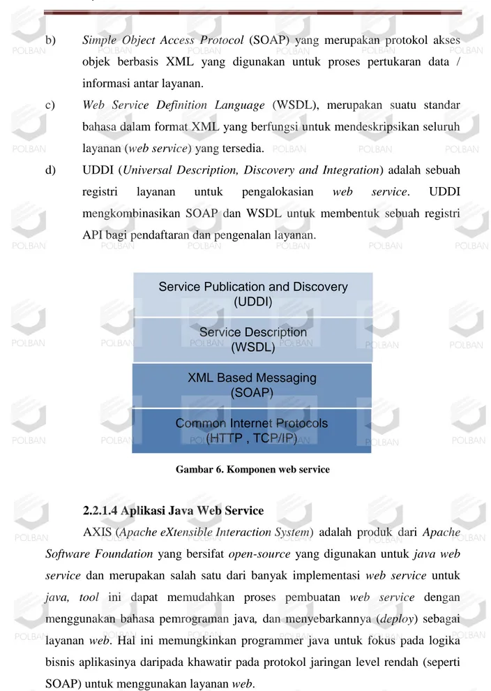 Gambar 6. Komponen web service 