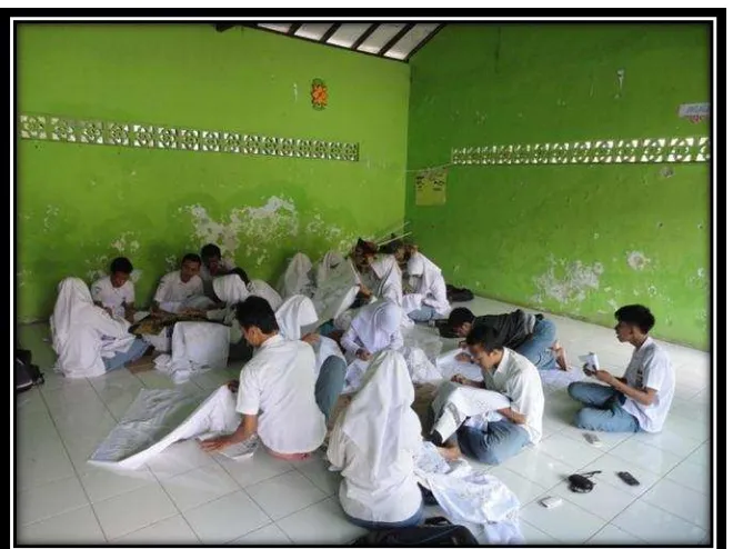 Gambar 4.4. Ruang laboratorium keterampilan membatik MAN 01 Semarang (Sumber: Data dokumentasi 2013) 