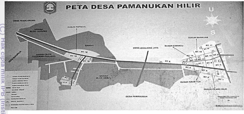 Gambar 4. Peta Desa Pamanukan Hilir Kecamatan Pamanukan Kabupaten Subang 