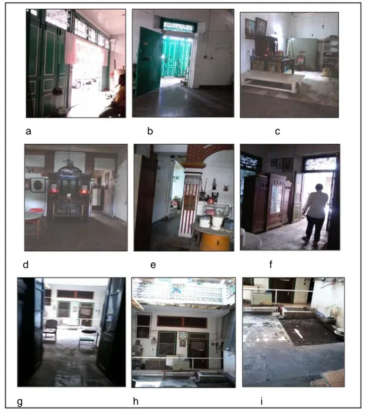 Gambar 5. Foto-foto Jenis Ruang Lantai Satu Rumah Toko  (Sumber : Dokumentasi Pribadi, 2013) 