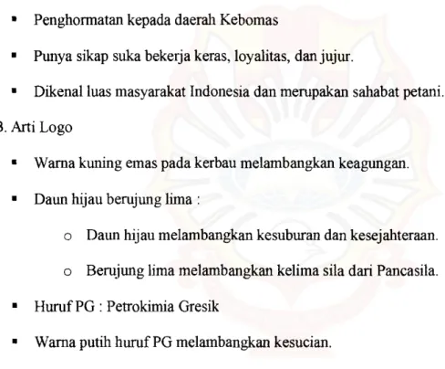 GAMBAR 1.1.  Logo PT Petrokimia Gresik  A.  Dasar pemilihan logo kerb au 