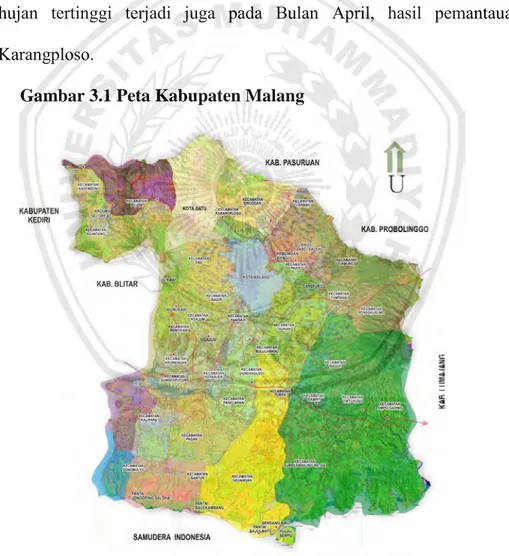Gambar 3.1 Peta Kabupaten Malang 