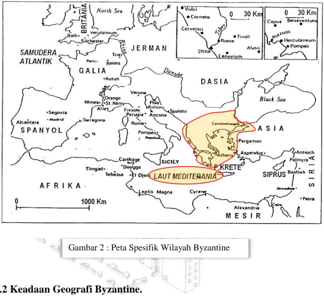 Gambar 2 : Peta Spesifik Wilayah Byzantine v 