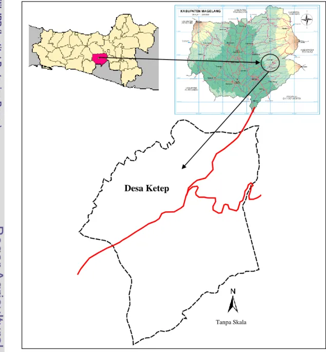 Gambar 2. Peta Lokasi Penelitian Desa Ketep 