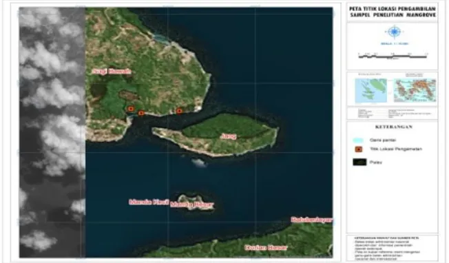 Gambar 1. Peta lokasi penelitian di Kel. Moro Timur 
