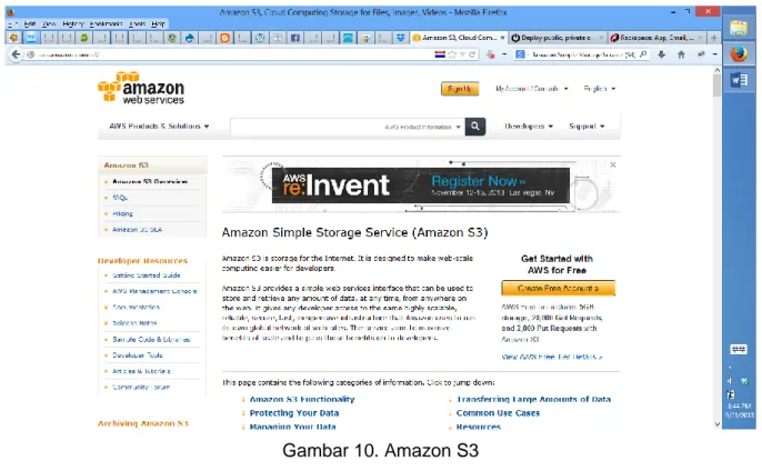 Gambar 10. Amazon S3 