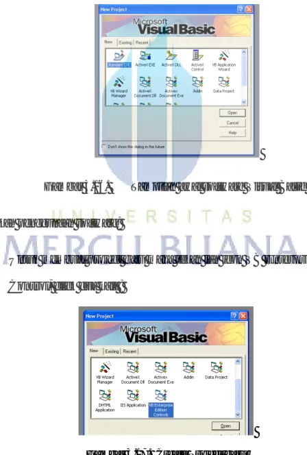 Gambar 3.16.  Tampilan awal software Visual Basic 