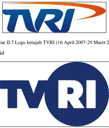 Gambar II.7 Logo ketujuh TVRI (16 April 2007-29 Maret 2019). 