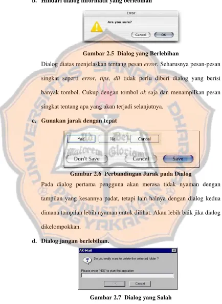 Gambar 2.7  Dialog yang Salah 