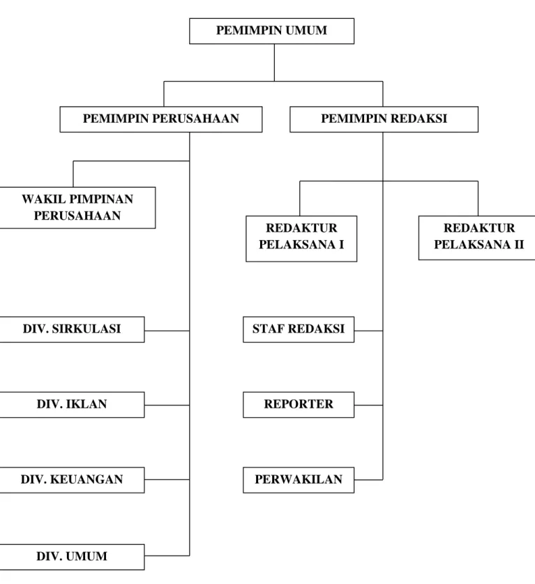 Gambar 3.3.1 Struktur Organisasi Perusahaan 